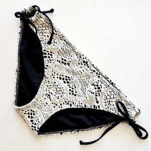 Mossimo Lace Bikini Bottom Drawstring Side Ties White Large